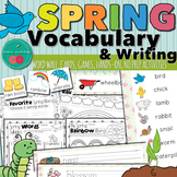 Spring Vocabulary Cards and Activities