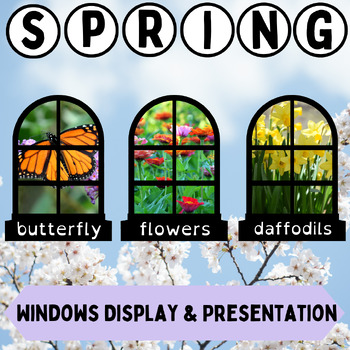 Preview of Spring Vocabulary Display and Presentation