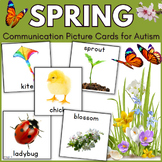 Spring Vocabulary Flashcards with Real Pictures Autism Vis