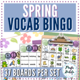Spring Vocabulary Game BINGO Activity - 37 Boards Elementa
