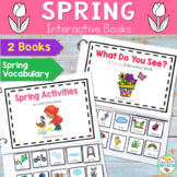 Spring Vocabulary Interactive Books for Speech Therapy and
