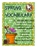 Spring Vocabulary: Word Wall, Emergent Readers, Literacy A