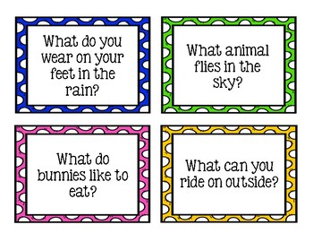 Spring WH Questions by The Speech Nook | TPT