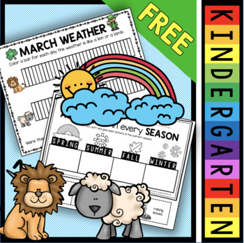 Preview of Spring Weather Freebie - Graphing March Weather - Lion or Lamb Day?