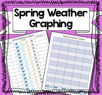 Preview of Spring Weather Graph! {Aligned to K Foss Weather Unit!}