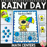 Spring - Weather - Rainy Day Math Centers - Counting, Patt