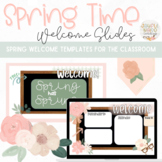 Spring Welcome Agenda Slides: Distance GOOGLE Slides Templ