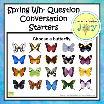Preview of Spring Wh- Question Conversation Starters
