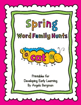 Preview of Spring Word Family Hunts