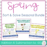 Spring Word Problems | 2nd Grade Addition and Subtraction to 100