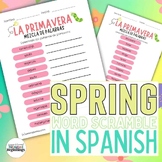 Spring Word Scramble in Spanish
