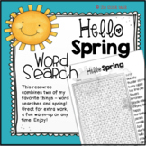 Spring Word Search Freebie