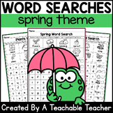 Spring Word Search Word Searches Puzzles Butterfly Plants