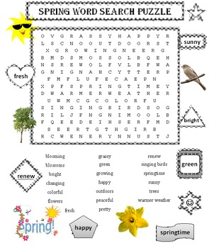 Preview of Spring Word Search Puzzle