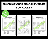 Spring Word Search Puzzles for Adults