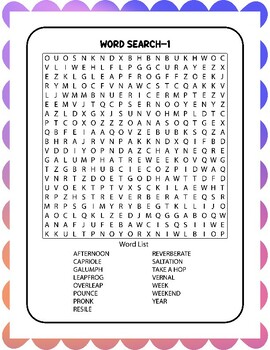 Spring Word Search Workbook for Kids by Little Saad Teacher | TPT