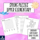 Spring Word Search and Puzzles Upper Elementary