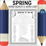 Spring Word Search and Word Sort