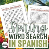 Spring Word Search in Spanish