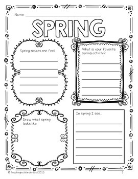 Spring Word Wall Words by Teaching in a Wonderland | TpT