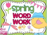 Spring Word Work Activities
