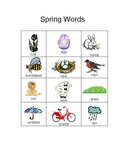 Spring Words for Writing Center
