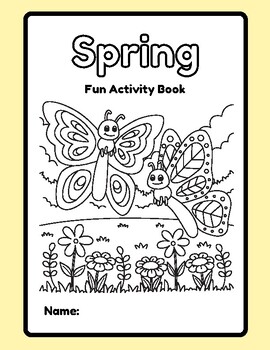 Preview of Spring Worksheets!