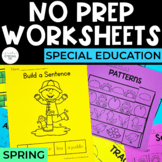 Spring Worksheets | Basic Skills | No Prep Pack | Special 