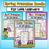 Spring Worksheets Bundle for Preschool, PreK, and Kindergarten