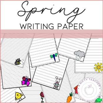 Spring Worksheets | Writing Paper | Easter Notebook Paper | Writing ...