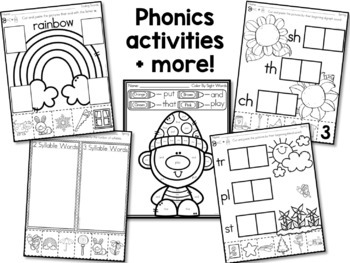 Spring Worksheets and Activities for Kindergarten by Lindsay Keegan