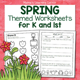 Spring Worksheets for Kindergarten and 1st Grade