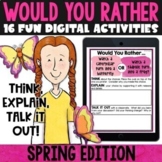 Spring Would You Rather Digital Activities | Spring Digita