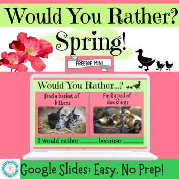 Preview of Spring Would You Rather FREEBIE