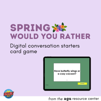 Preview of Spring | Would You Rather Game | Boom Cards