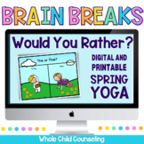 Spring Would You Rather YOGA Movement Brain Break Digital 