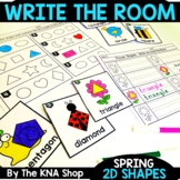 Spring Write Around the Room 2D Shapes Welcome Back From S