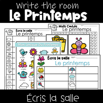 Preview of Spring Write The Room | Écris La Salle Le Printemps