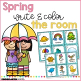 Spring Write and Color the Room