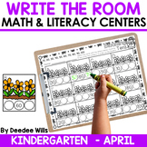 Spring Write the Room Math and Literacy Centers w Sight Wo