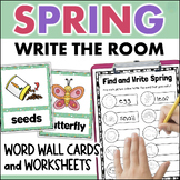 April May Spring Write the Room Word Search Kindergarten 1