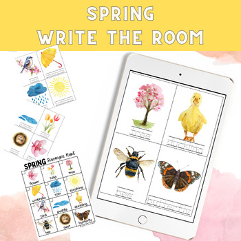 Preview of Spring Write the Room and Scavenger Hunt