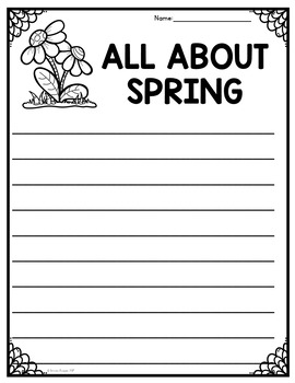 Spring Writing by Brooke Reagan | TPT