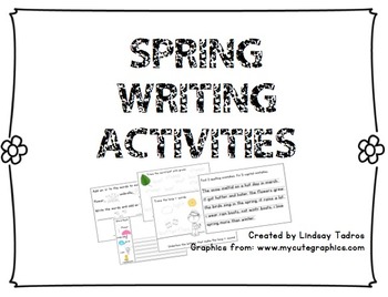 Spring Writing Activities by Lindsay Tadros | TPT