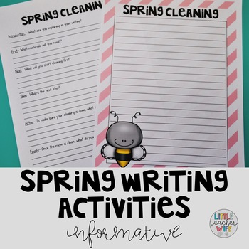 Spring Writing Activities - Informational Writing by Little Teacher Wife