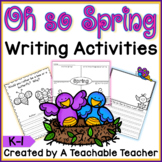 Spring Writing Activities {K-1}