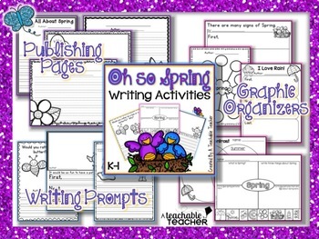 Spring Writing Activities {K-1} by A Teachable Teacher | TpT