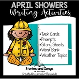 Spring Writing April Showers Activities - Task Cards, Prom