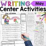 Spring Writing Center Activities, Posters, Prompt- May Mot