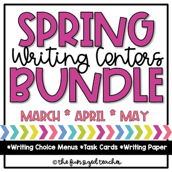 Preview of Spring Writing Center Bundle